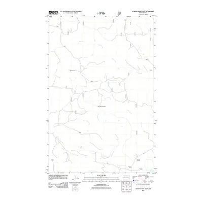 2011 Map of Burning Mine Butte, 2011 Print