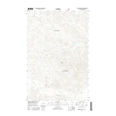 2014 Map of Burning Mine Butte, 2014 Print