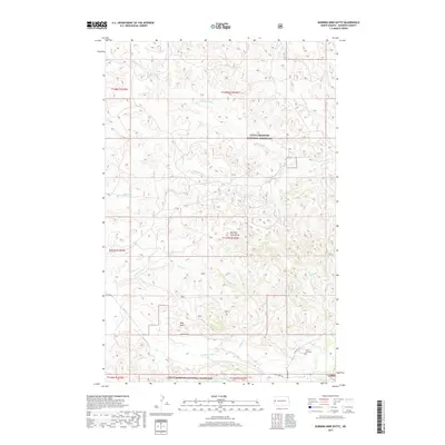 2017 Map of Burning Mine Butte, 2017 Print