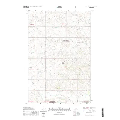 2020 Map of Burning Mine Butte, 2020 Print