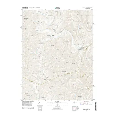 2014 Map of Burning Springs, 2014 Print