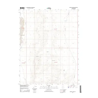 2014 Map of Burnout Canyon, 2014 Print