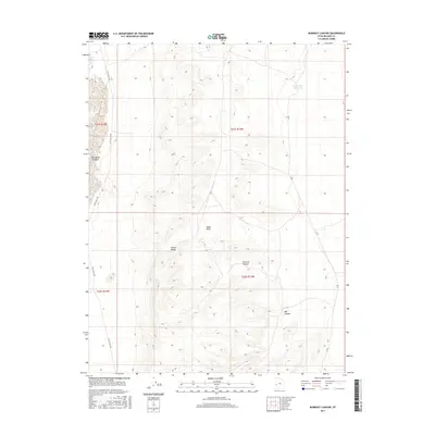 2017 Map of Burnout Canyon, 2017 Print