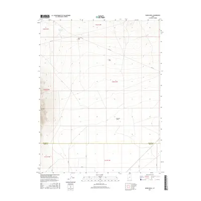 2017 Map of Burns Knoll, 2017 Print