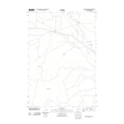 2011 Map of Burns Mountain, 2011 Print