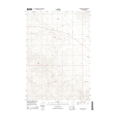 2014 Map of Burns Mountain, 2014 Print