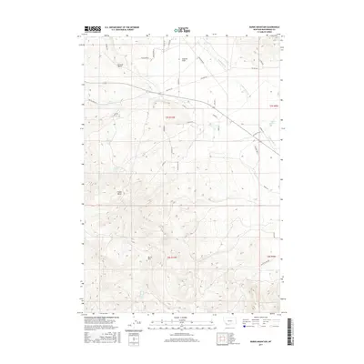 2017 Map of Burns Mountain, 2017 Print