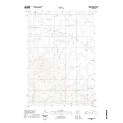 2020 Map of Burns Mountain, 2020 Print
