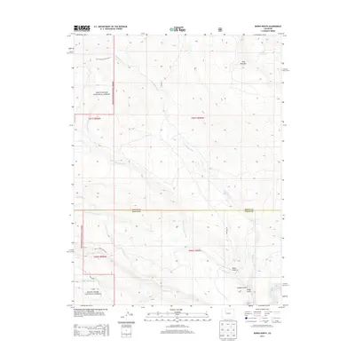 2013 Map of Burns North, 2013 Print