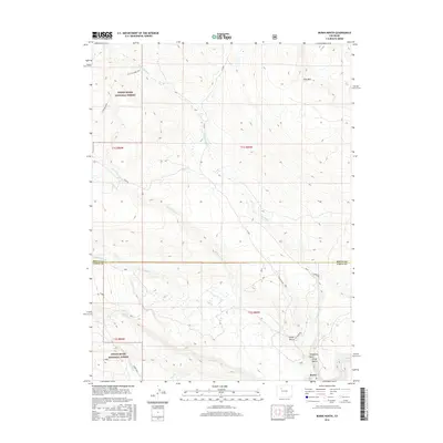 2016 Map of Burns North, 2016 Print