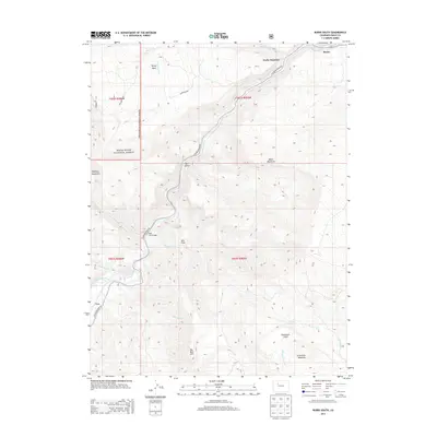 2013 Map of Burns South, 2013 Print