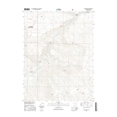 2016 Map of Burns South, 2016 Print