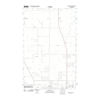 2011 Map of Burnt Butte, 2011 Print