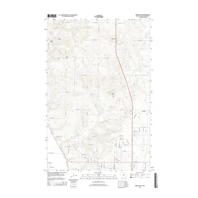 2014 Map of Burnt Butte, 2014 Print