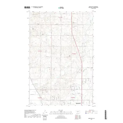 2018 Map of Burnt Butte, 2018 Print