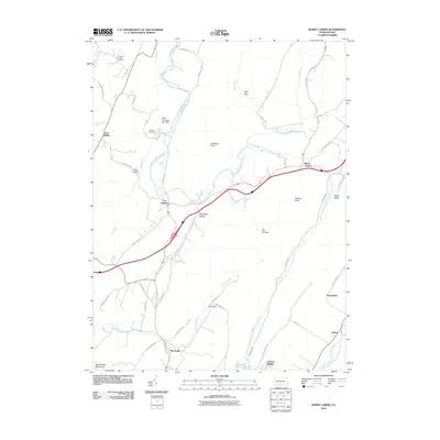 2010 Map of Burnt Cabins, 2010 Print
