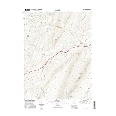 2016 Map of Burnt Cabins, 2016 Print