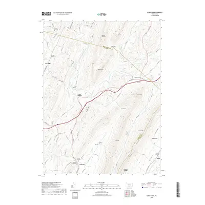 2019 Map of Burnt Cabins, 2019 Print