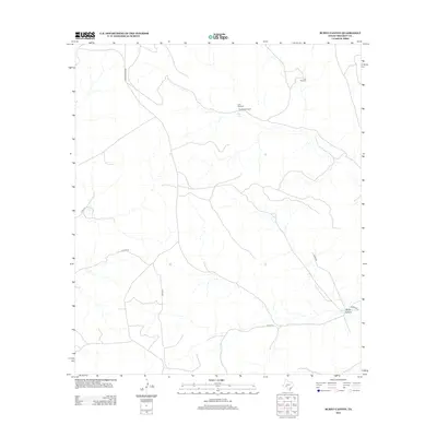 2012 Map of Burnt Canyon, 2012 Print
