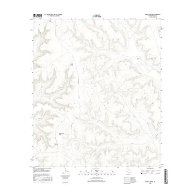 2016 Map of Burnt Canyon, 2016 Print