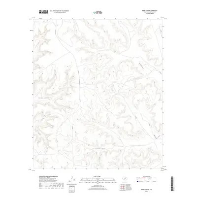 2019 Map of Burnt Canyon, 2019 Print