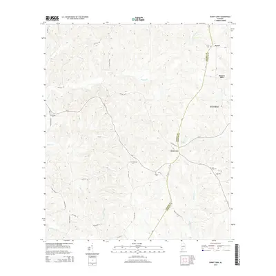 2014 Map of Burnt Corn, 2014 Print