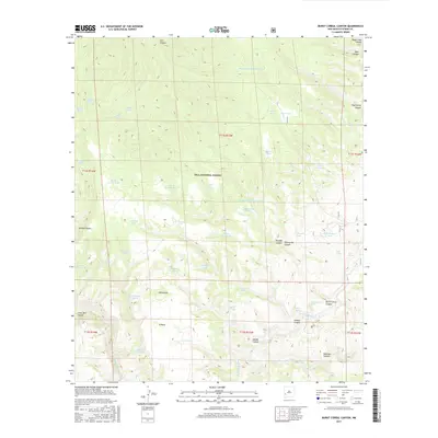 2017 Map of Burnt Corral Canyon, 2017 Print