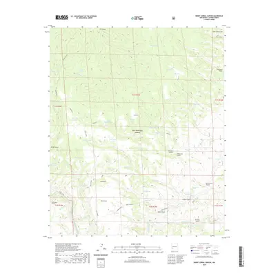 2020 Map of Burnt Corral Canyon, 2020 Print