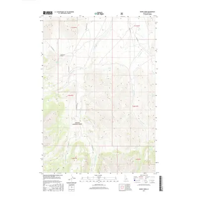2017 Map of Burnt Creek, 2017 Print