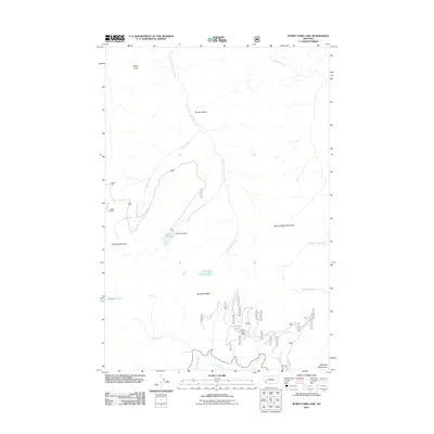 2011 Map of Burnt Fork Lake, 2011 Print