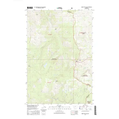 2017 Map of Burnt Fork Lake, 2017 Print
