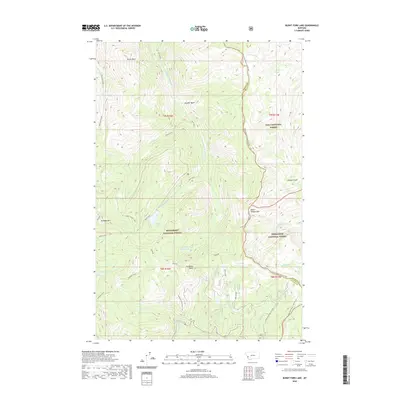2020 Map of Burnt Fork Lake, 2020 Print