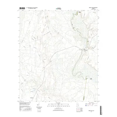 2017 Map of Burnt Fort, 2017 Print