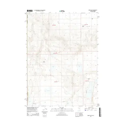 2014 Map of Burnt Lake, 2014 Print