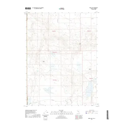 2018 Map of Burnt Lake, 2018 Print