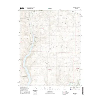 2017 Map of Burnt Mesa, 2017 Print