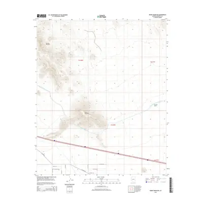 2014 Map of Burnt Mountain, 2014 Print