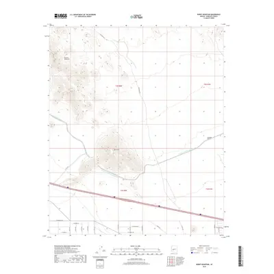 2018 Map of Burnt Mountain, 2018 Print