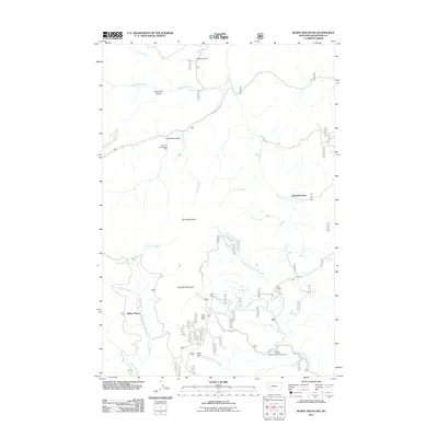 2011 Map of Burnt Mountain, 2011 Print