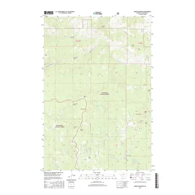 2017 Map of Burnt Mountain, 2017 Print