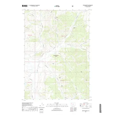 2017 Map of Burnt Mountain, 2017 Print