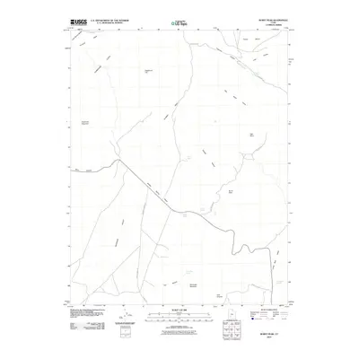 2010 Map of Burnt Peak, 2010 Print
