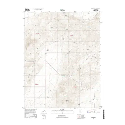 2017 Map of Burnt Peak, 2017 Print