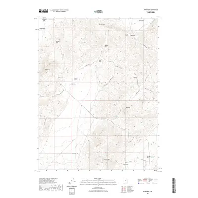 2020 Map of Burnt Peak, 2020 Print