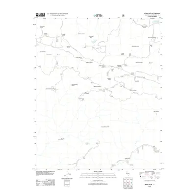 2012 Map of Burnt Peak, 2012 Print