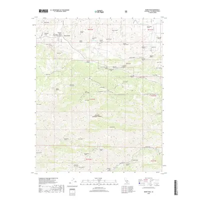 2018 Map of Burnt Peak, 2018 Print