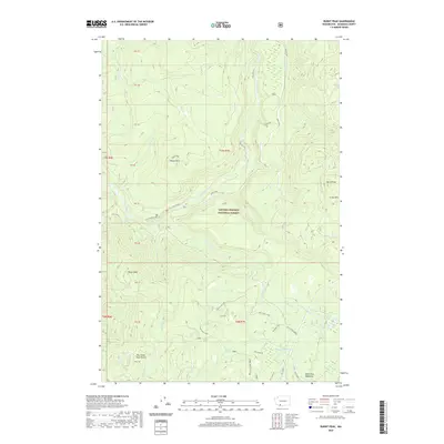 2020 Map of Burnt Peak, 2020 Print