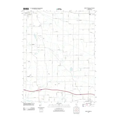 2012 Map of Burnt Prairie, 2012 Print