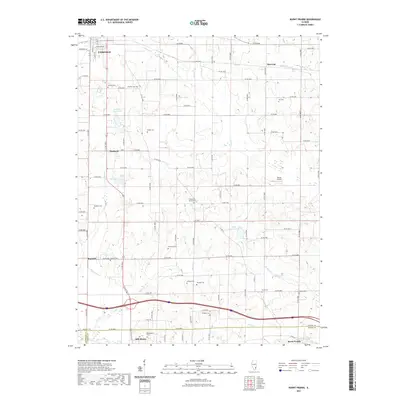 2021 Map of Burnt Prairie, 2021 Print