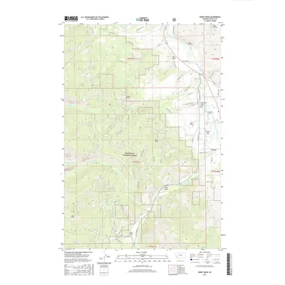 2017 Map of Burnt Ridge, 2017 Print